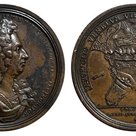 Greece, Matthias Johann Count Von Der Schulenburg. The Defence Of Corfu, Medal, 1716
